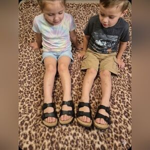 Hurley Jameer Little Kids Unisex Black Sandals NWOT